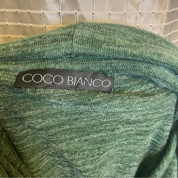 Coco Bianca Hunter Green Cowl Top Medium - Picture 5 of 5
